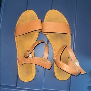 brown sandals